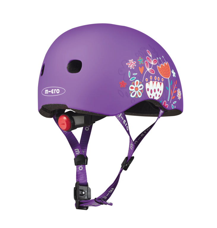 Micro Helmet Floral Purple