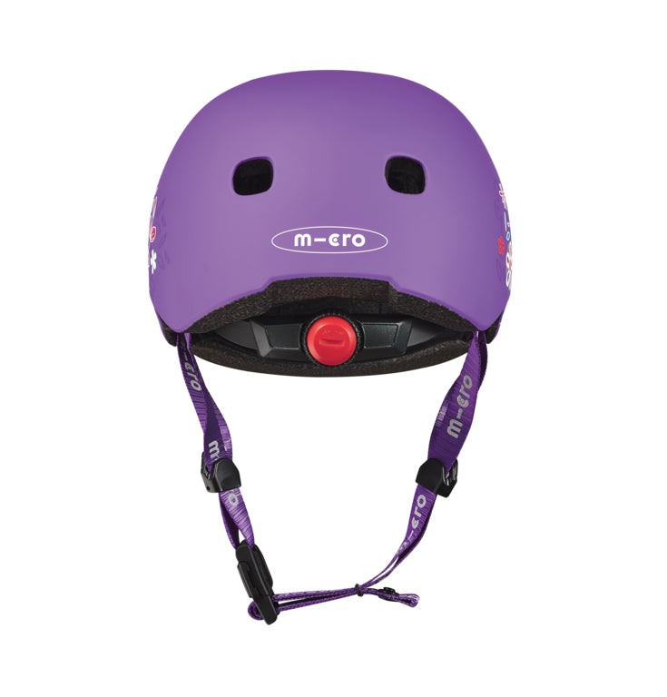Micro Helmet Floral Purple