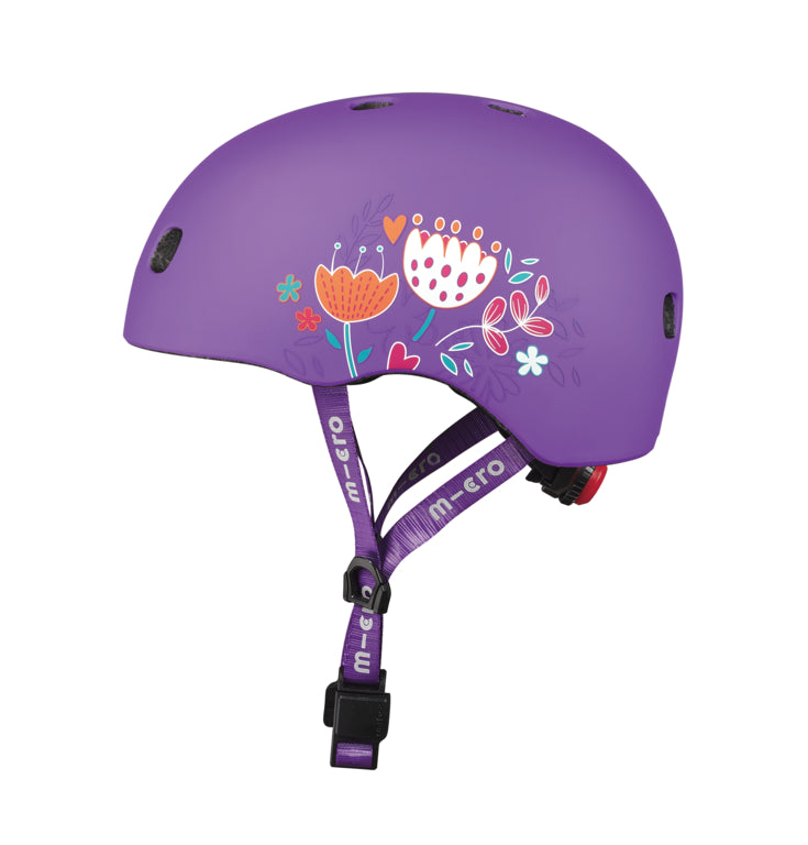 Micro Helmet Floral Purple